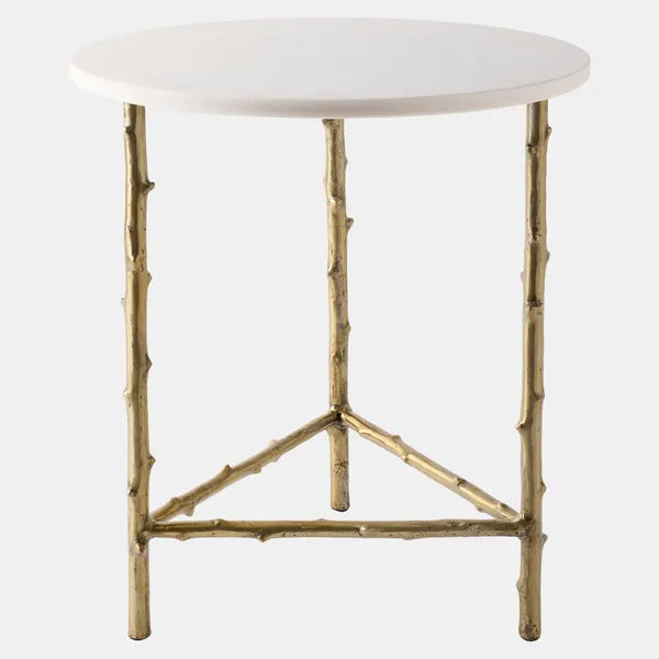 Spina 3-Legged Side Table, Brass