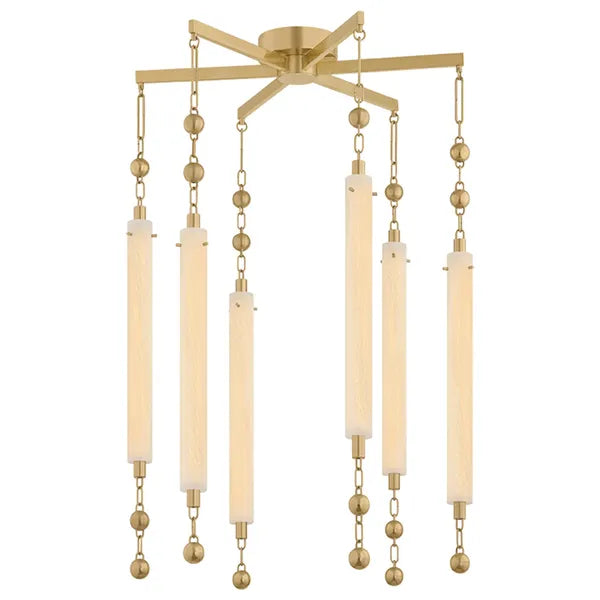 Parigi Chandelier, Vintage Brass