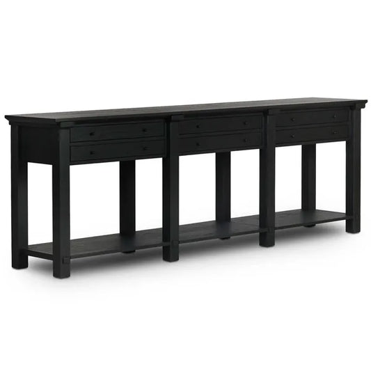 Gardendale Console Table, Stained Black by Four Hands