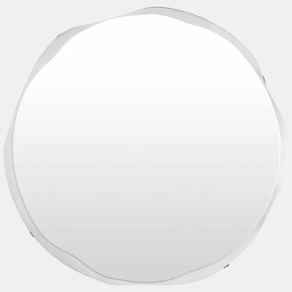 Bean Round Bevel Mirror, Frameless